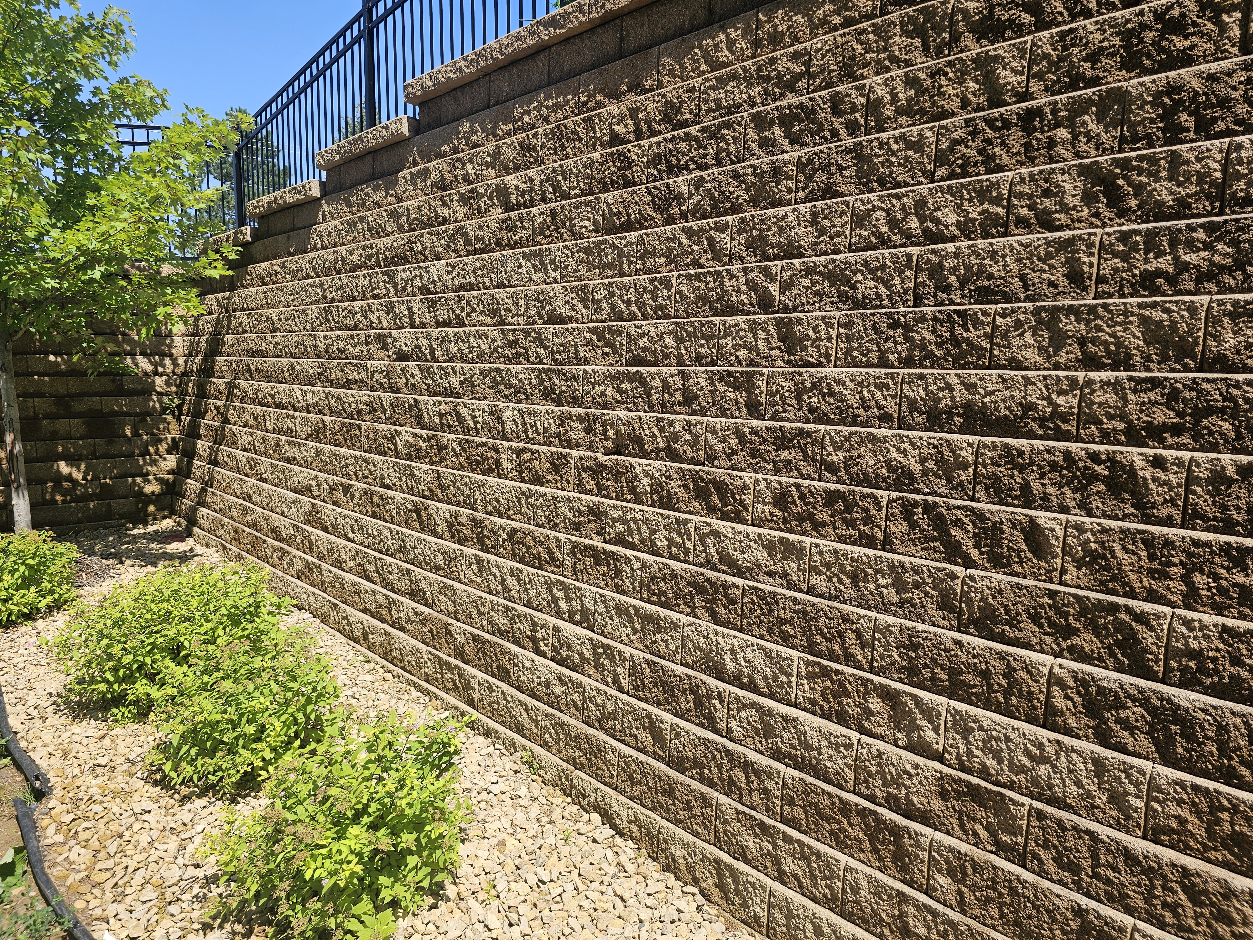 Boulder wall project