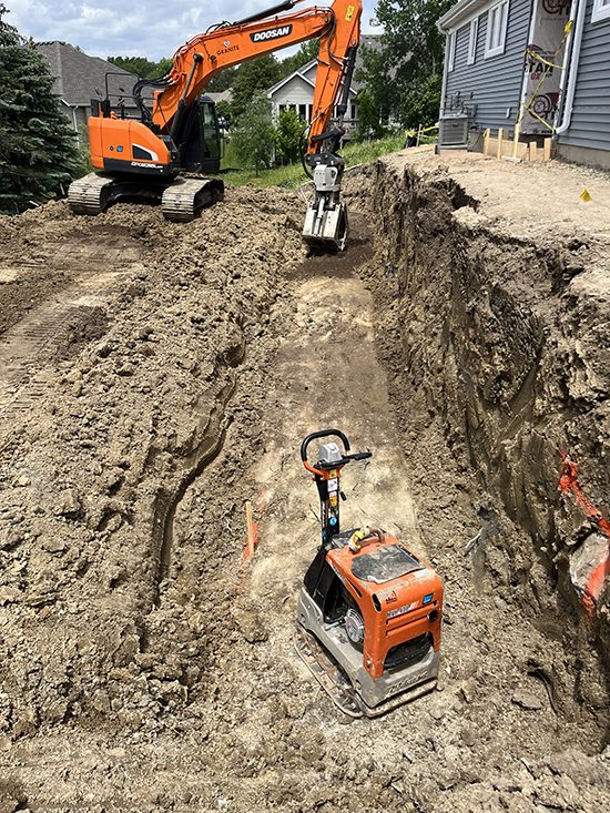 Equipment Residential Trench Excavation With Granite Excavator And Pla | Granite Companies MN