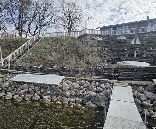 Shoreline erosion before restoration | Granite Companies MN