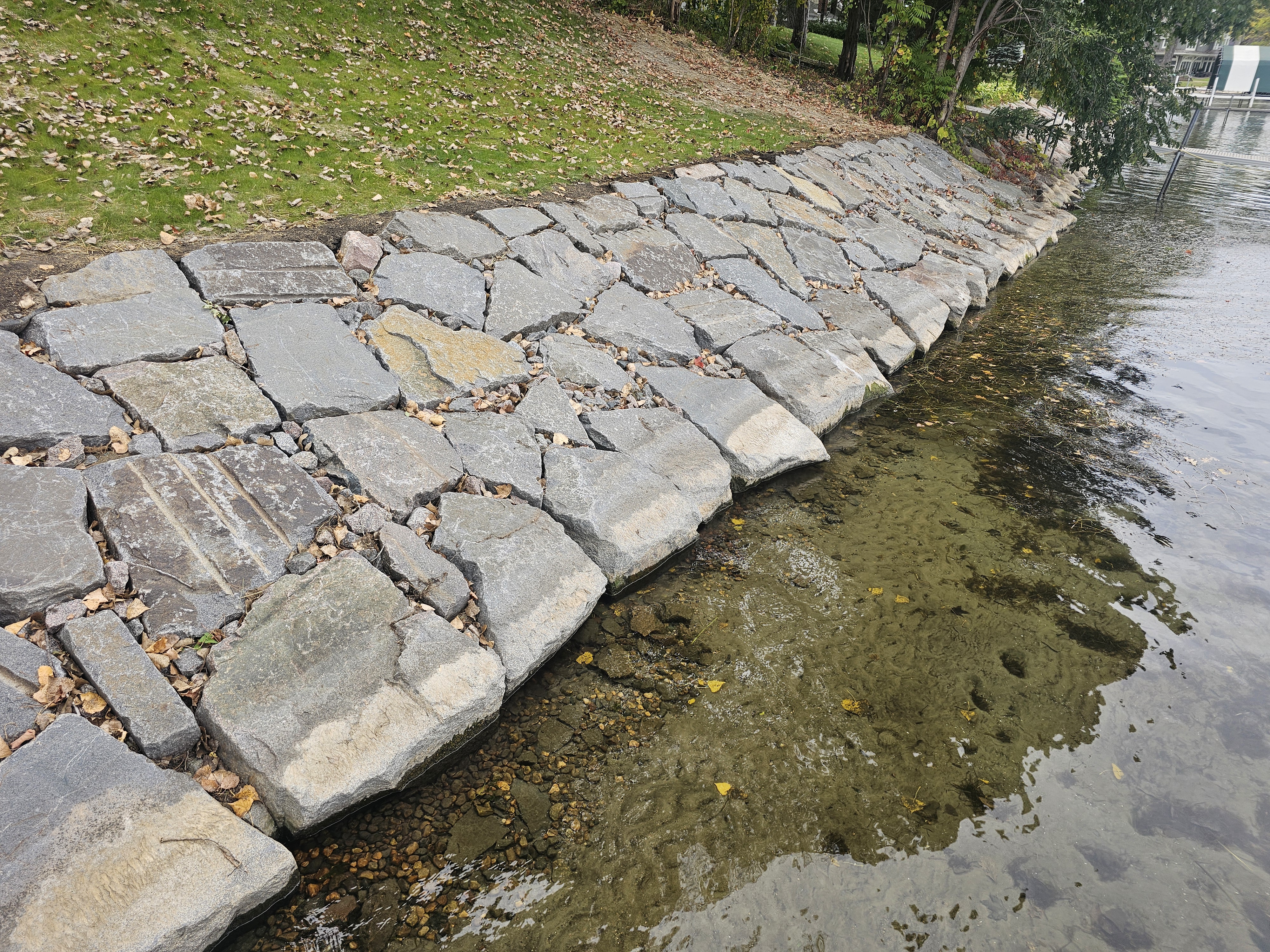 Creek bank restoration Minnesota