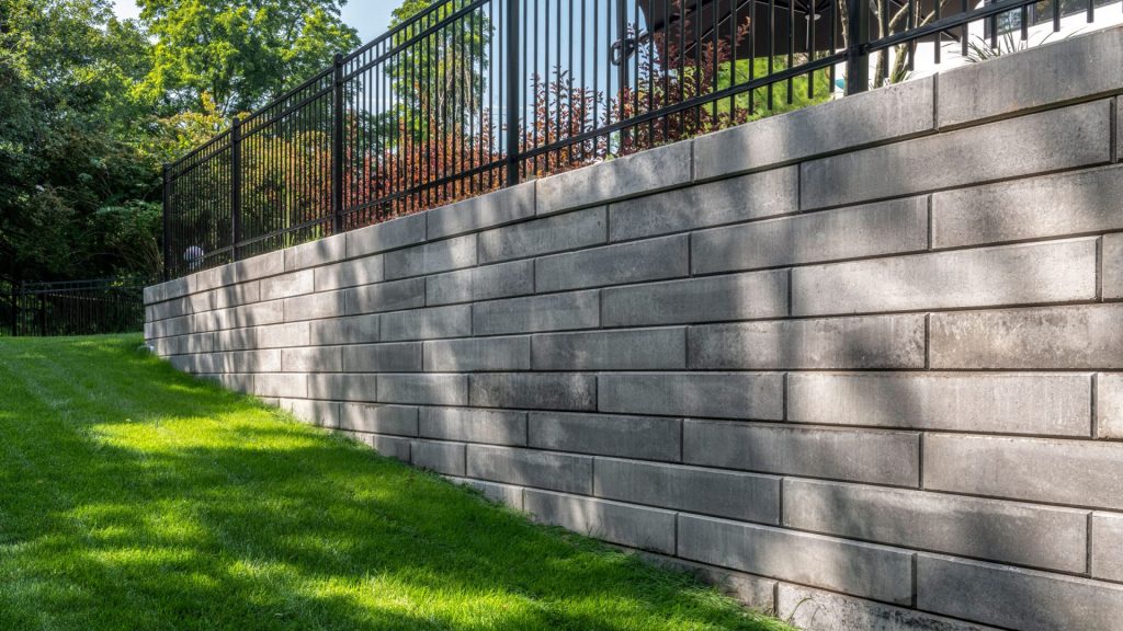 Granite Companies retaining wall craftsmanship